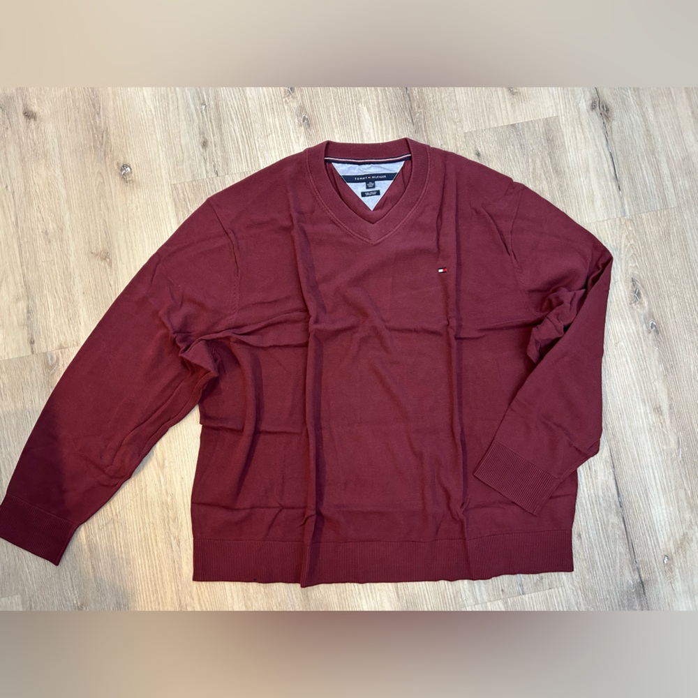 Tommy Hilfiger Burgundy Knitwear